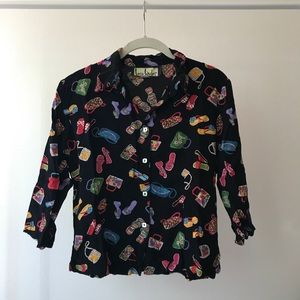 Loco Wido Button Down Pattern Shirt